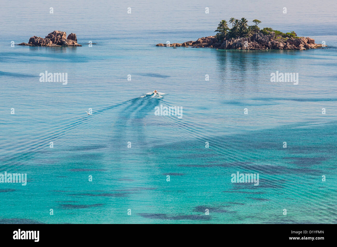 St Pierre Insel Praslin, Seychellen Stockfoto