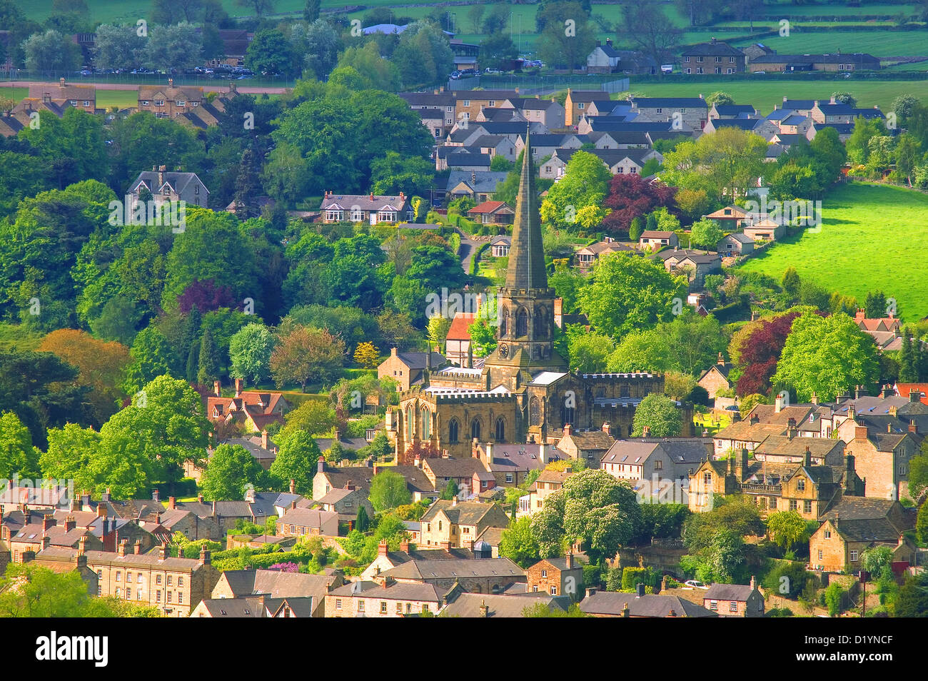 Bakewell Derbyshire Peak DIstrict Sommer Stockfoto
