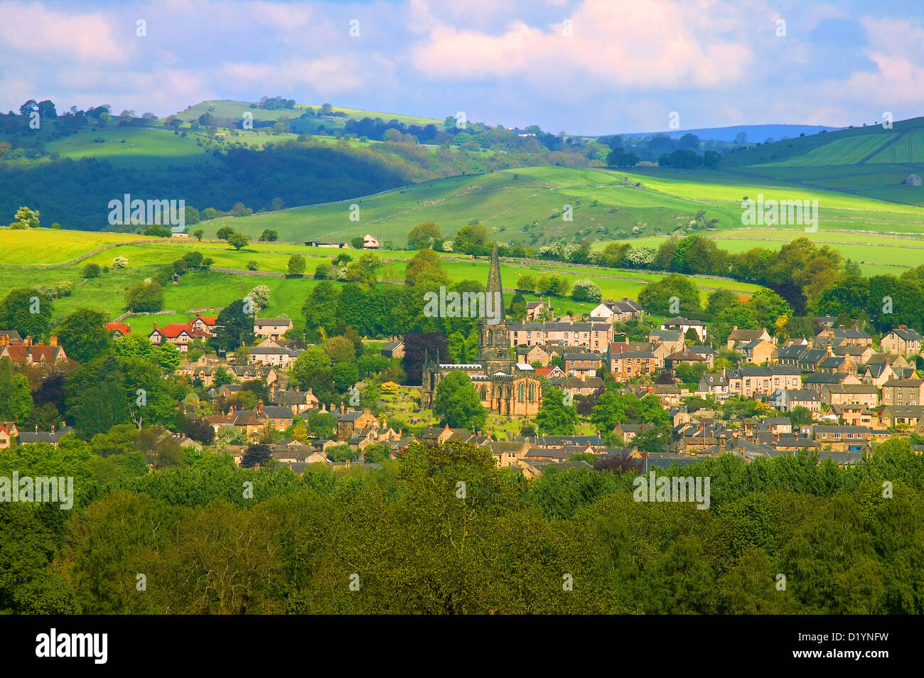 Bakewell Derbyshire Peak District Sommer Stockfoto