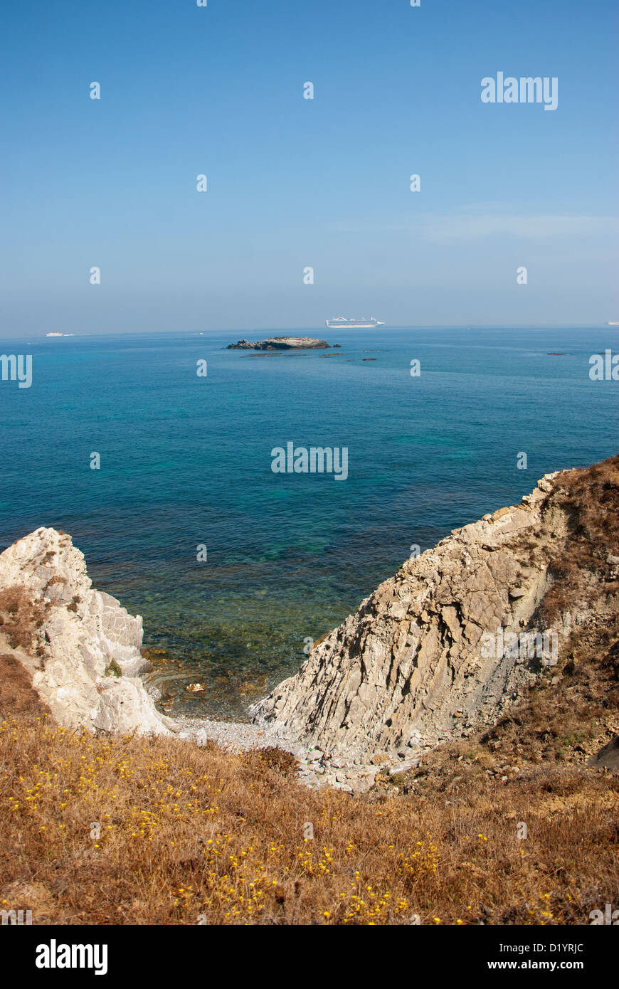 Mittelmeer in der Nähe von Gibraltar Stockfoto