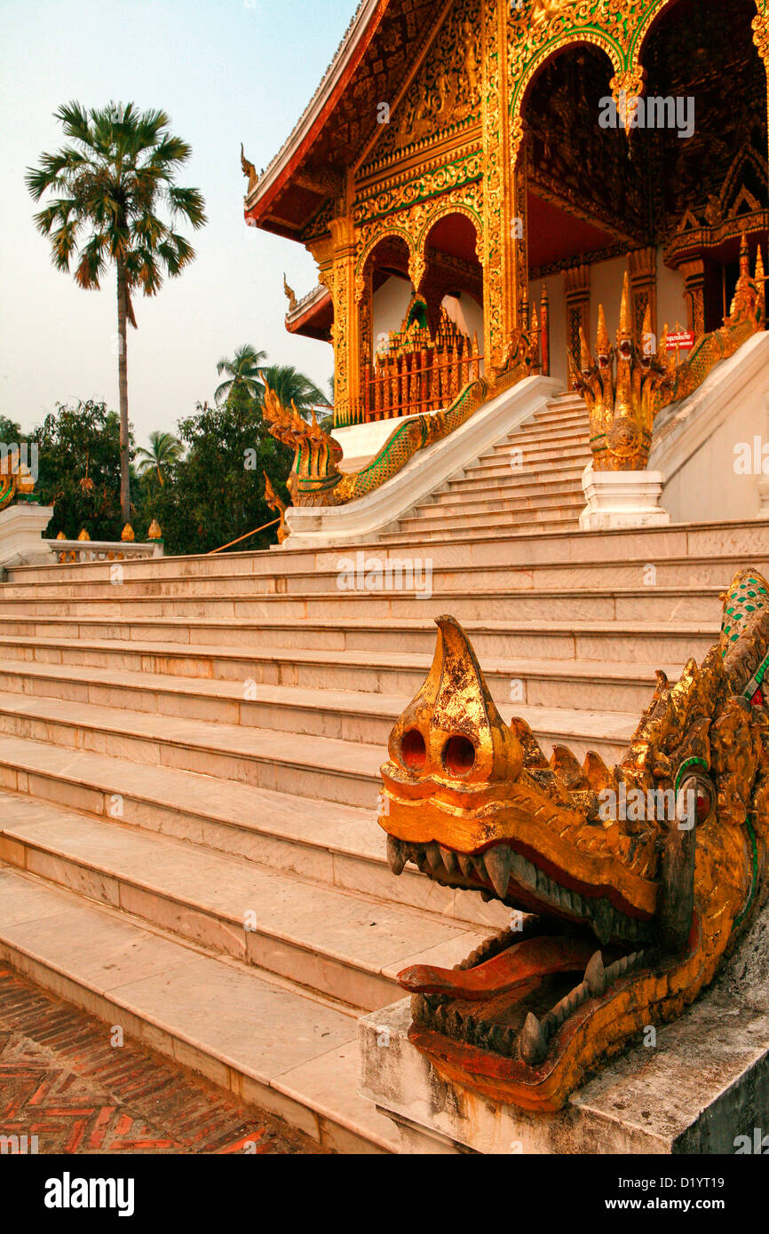 Die schönen Sala Pha Bang im Royal Palace Museum, Luang Prabang, Nordlaos, Südosten, Asien, Indochina. Stockfoto