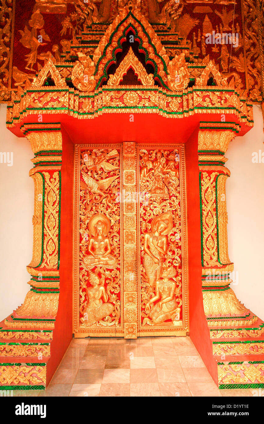 Die schönen Sala Pha Bang im Royal Palace Museum, Luang Prabang, Nordlaos, Südosten, Asien, Indochina. Stockfoto