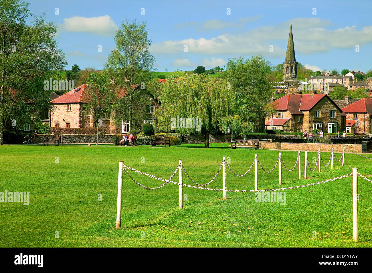 Bakewell Derbyshire Peak District Sommer Stockfoto
