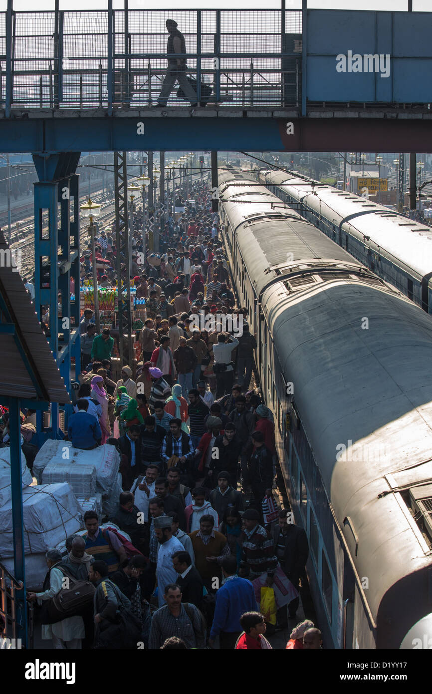 Neu-Delhi Raliway Station, New Delhi, Indien Stockfoto