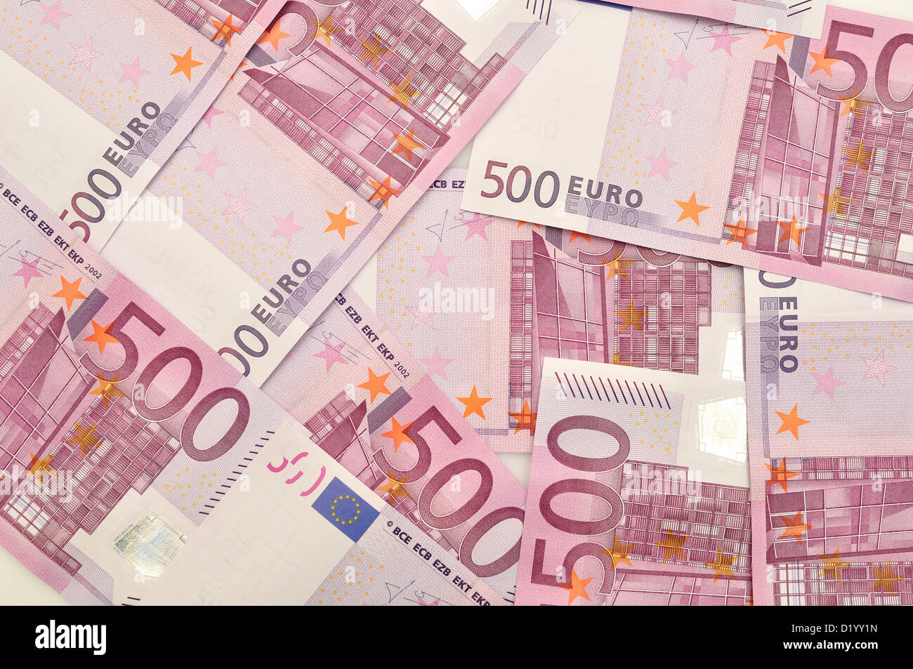 Euro-Banknoten. Stockfoto