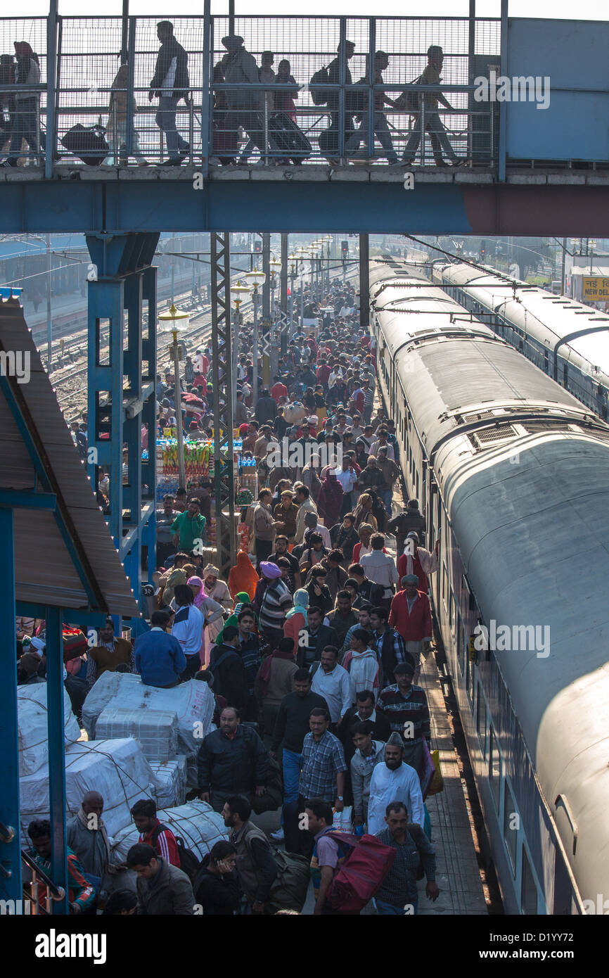 Neu-Delhi Raliway Station, New Delhi, Indien Stockfoto