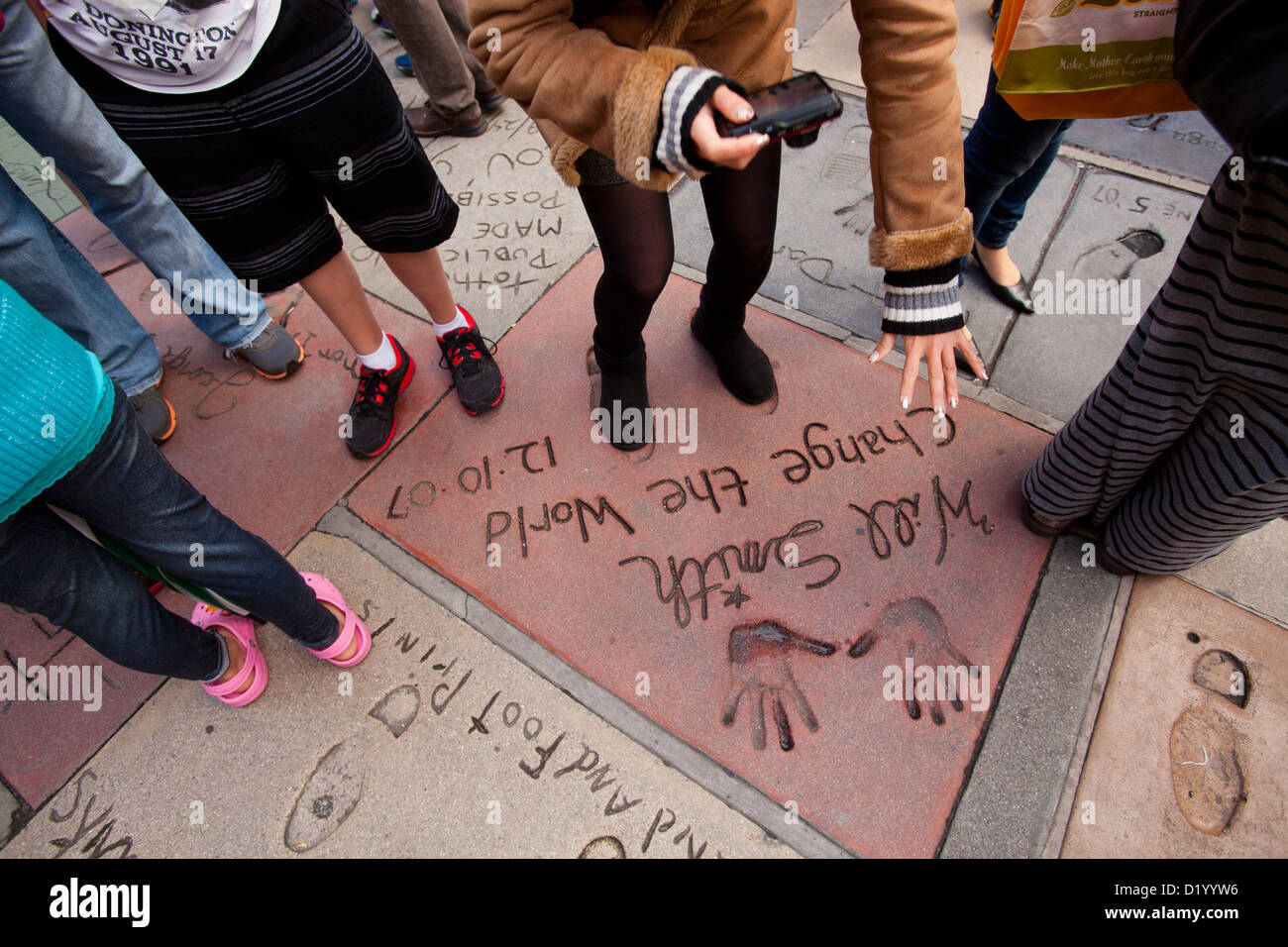 Graumans Chinese Theater, Hollywood Boulevard, Los Angeles, California, Vereinigte Staaten von Amerika Stockfoto