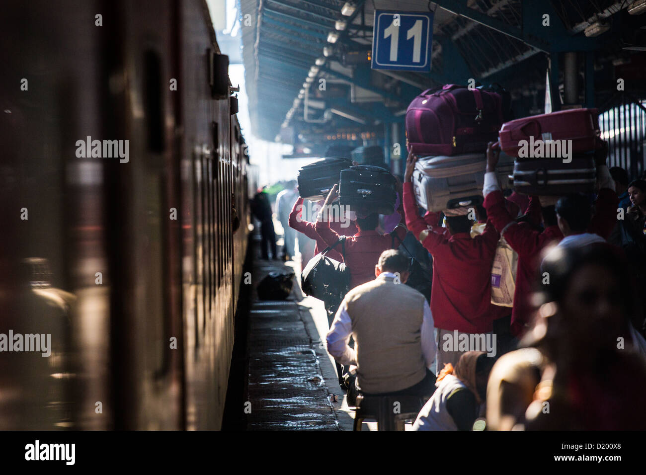 Neu-Delhi Raliway Station, New Delhi, Indien Stockfoto