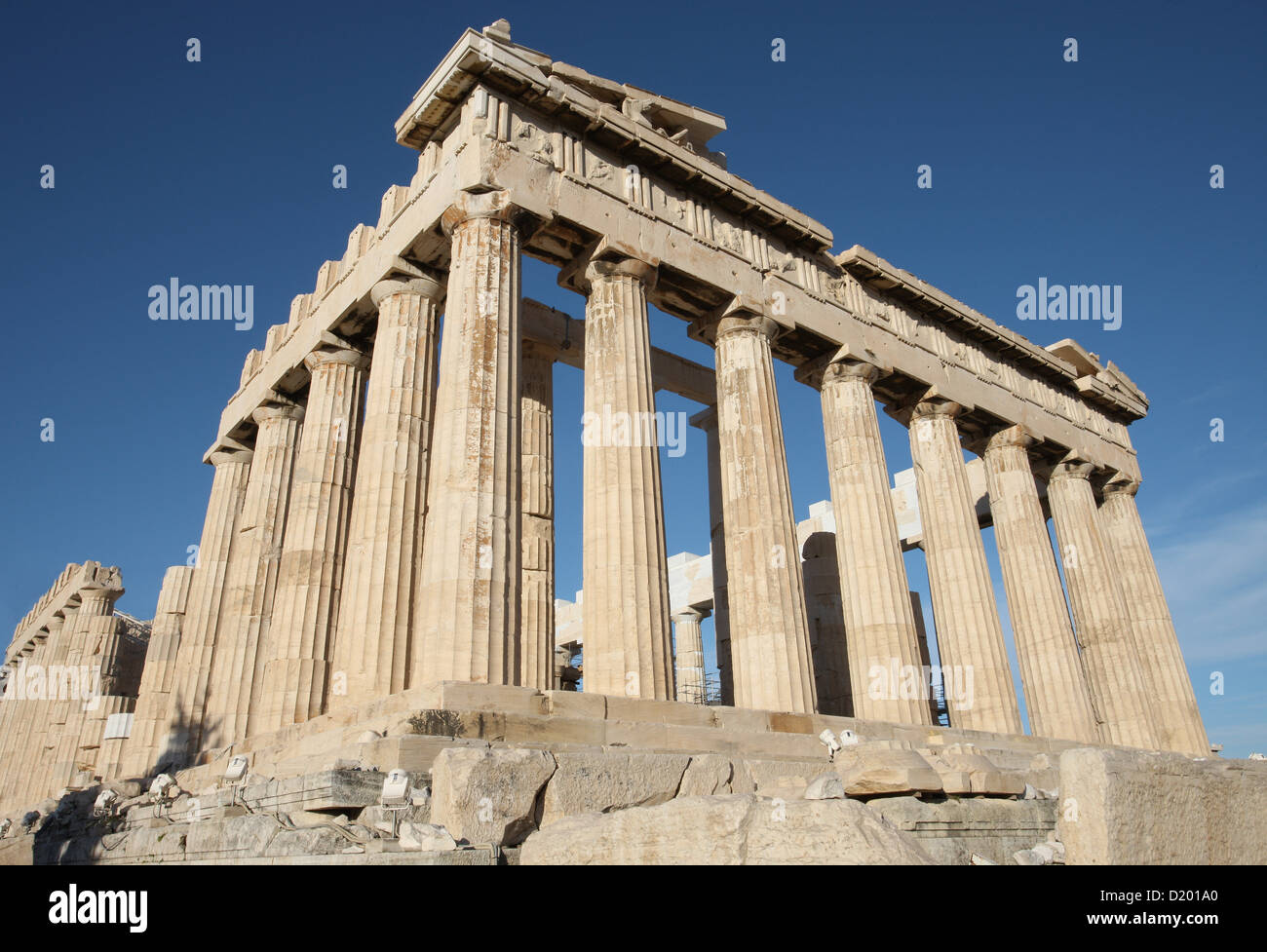Detail des Parthenon auf der Akropolis in Athen Stockfoto