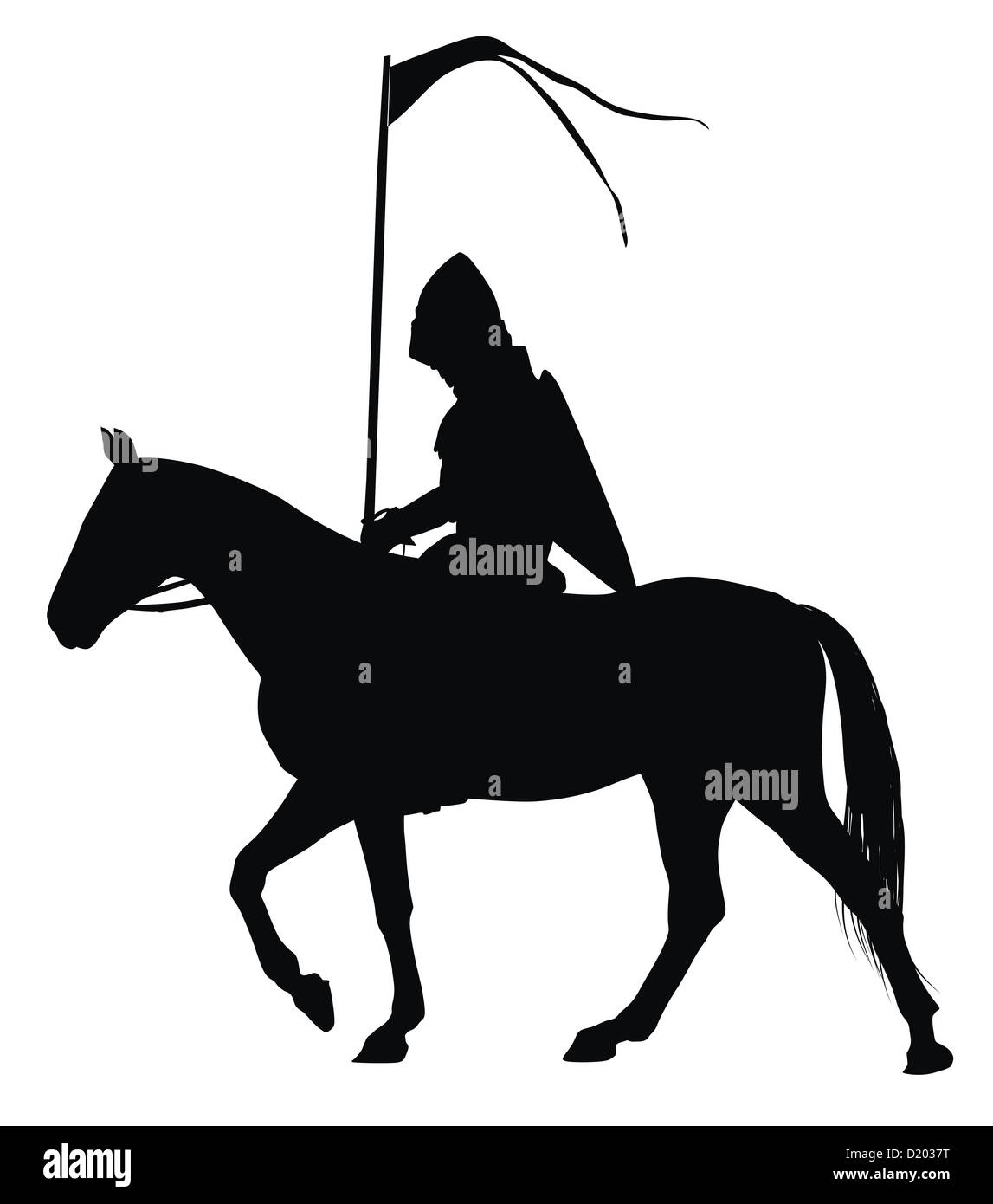 Vektor-Reiter Stockfoto