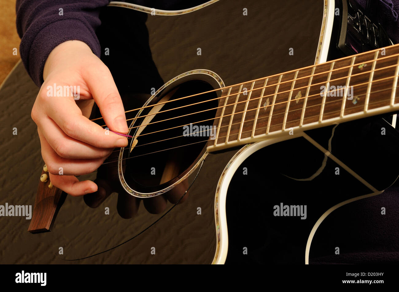 Takamine Gitarre, G-Serie. Stockfoto