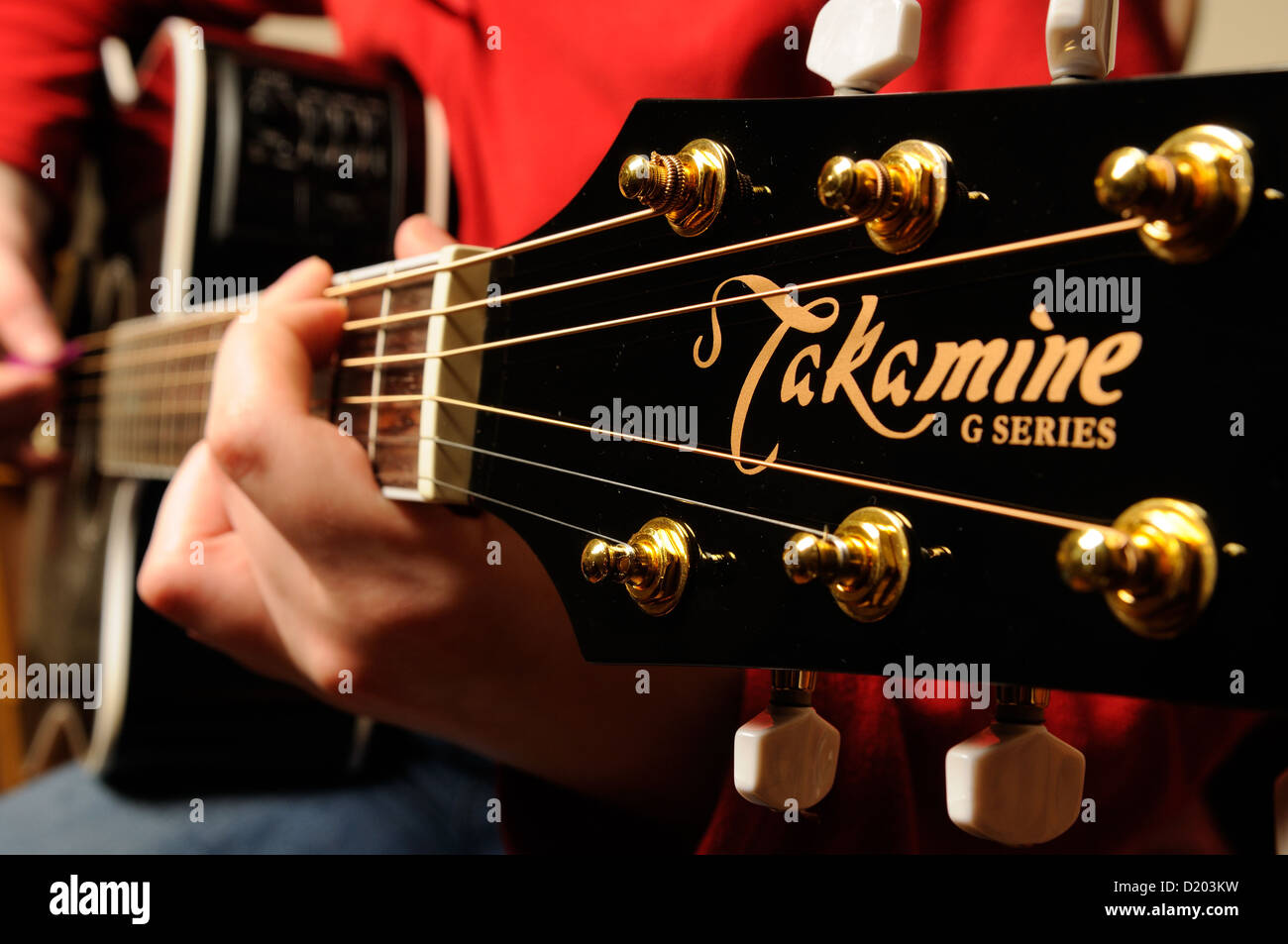 Takamine Gitarre, G-Serie. Stockfoto