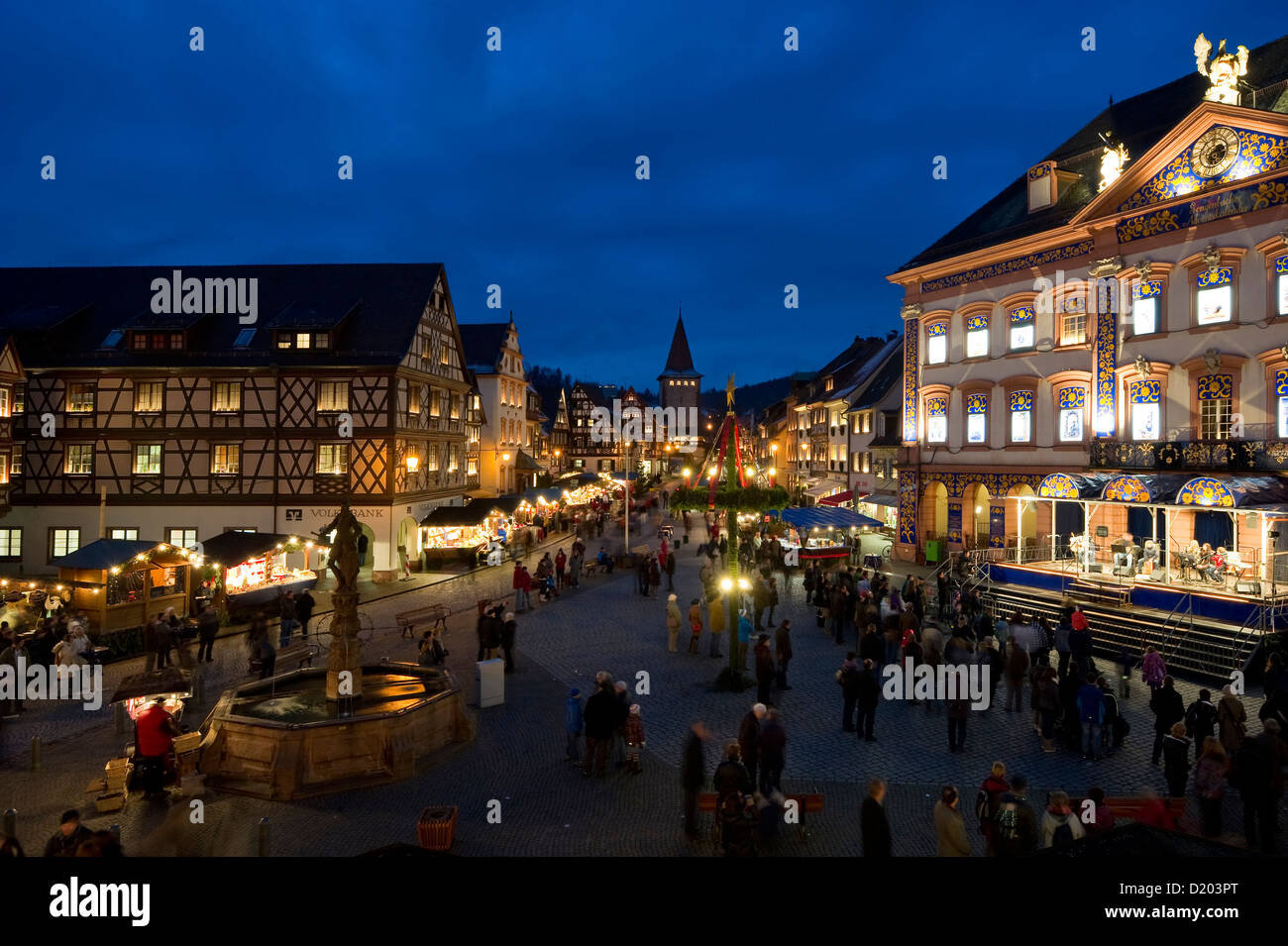 Weiße Weihnachten 2022 Baden Württemberg Weihnachten Markt, Gengenbach, Schwarzwald, BadenWürttemberg