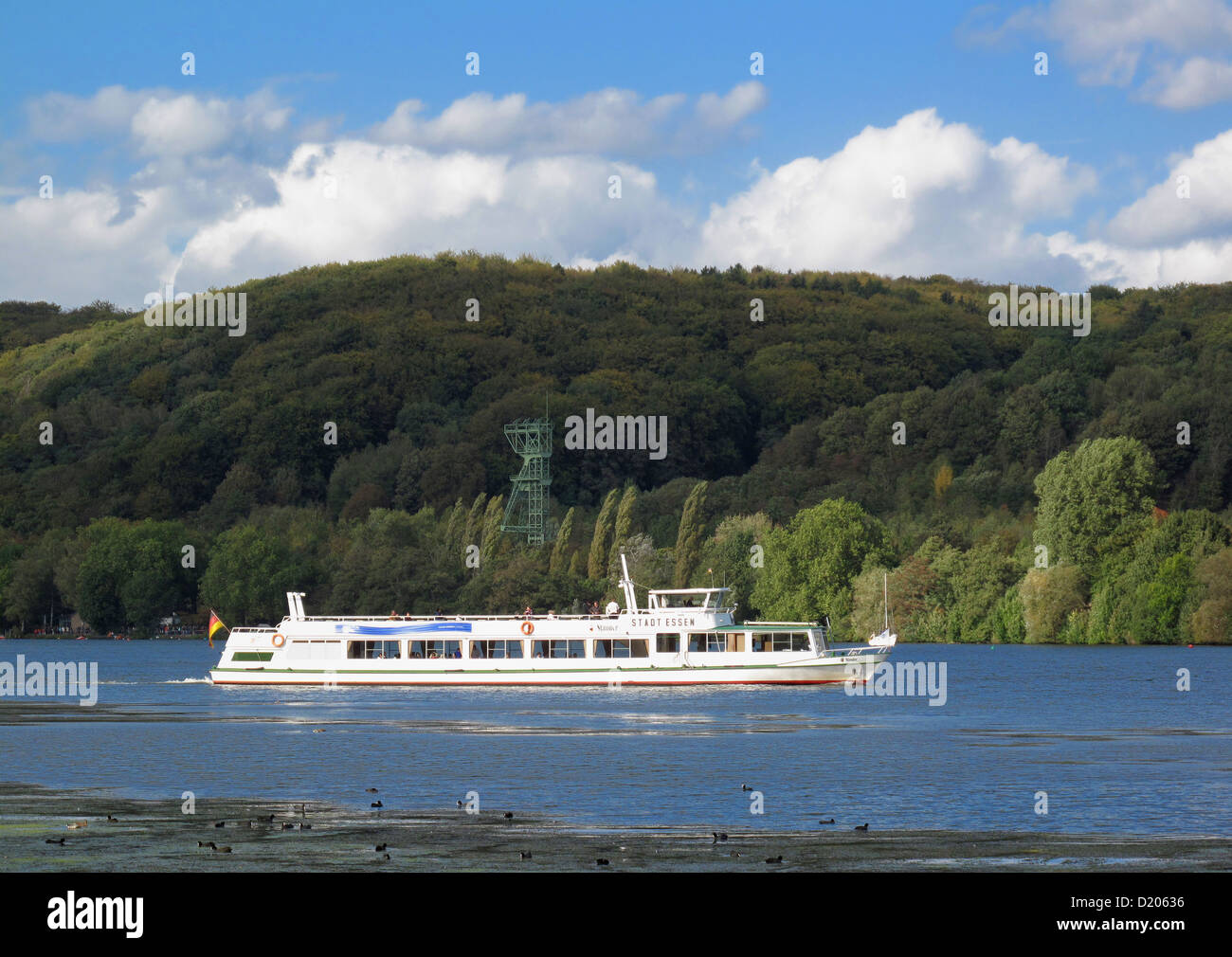 Essen, Deutschland, Schifffahrt auf dem Baldeneysee Stockfoto