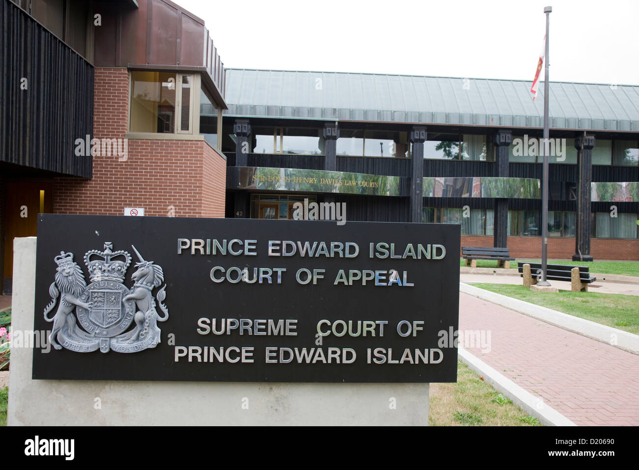 Der Court of Appeal und der oberste Gerichtshof in Charlottetown, Hauptstadt von Prince Edward Island, Canada Stockfoto