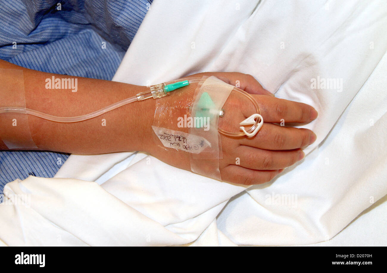 Intravenöse Therapie Stockfoto