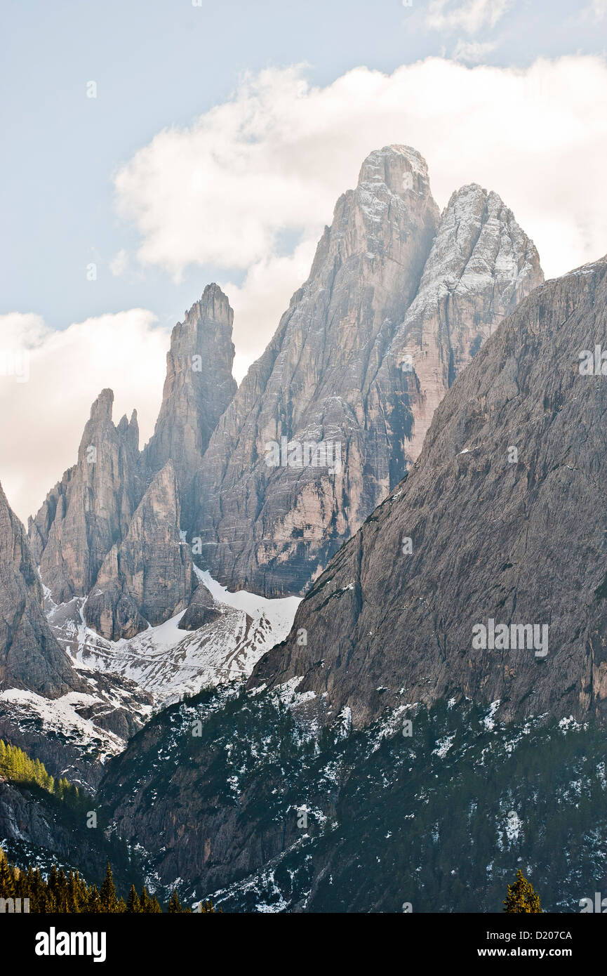 Berglandschaft in Bruneck, Pustertal, Südtirol, Italien Stockfoto