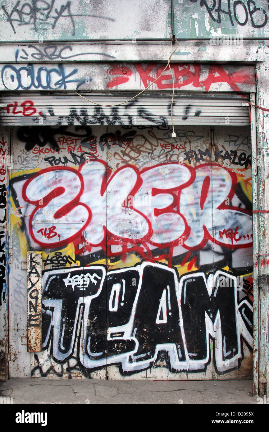 Graffiti in Paris Stockfoto