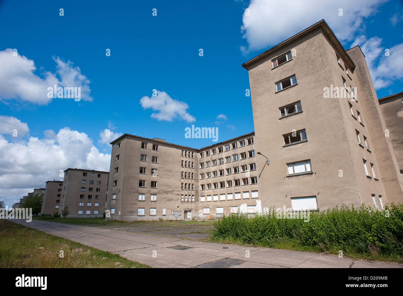 Prora, Rügen, Deutschland, der ehemaligen KdF Anlage Prora Stockfoto