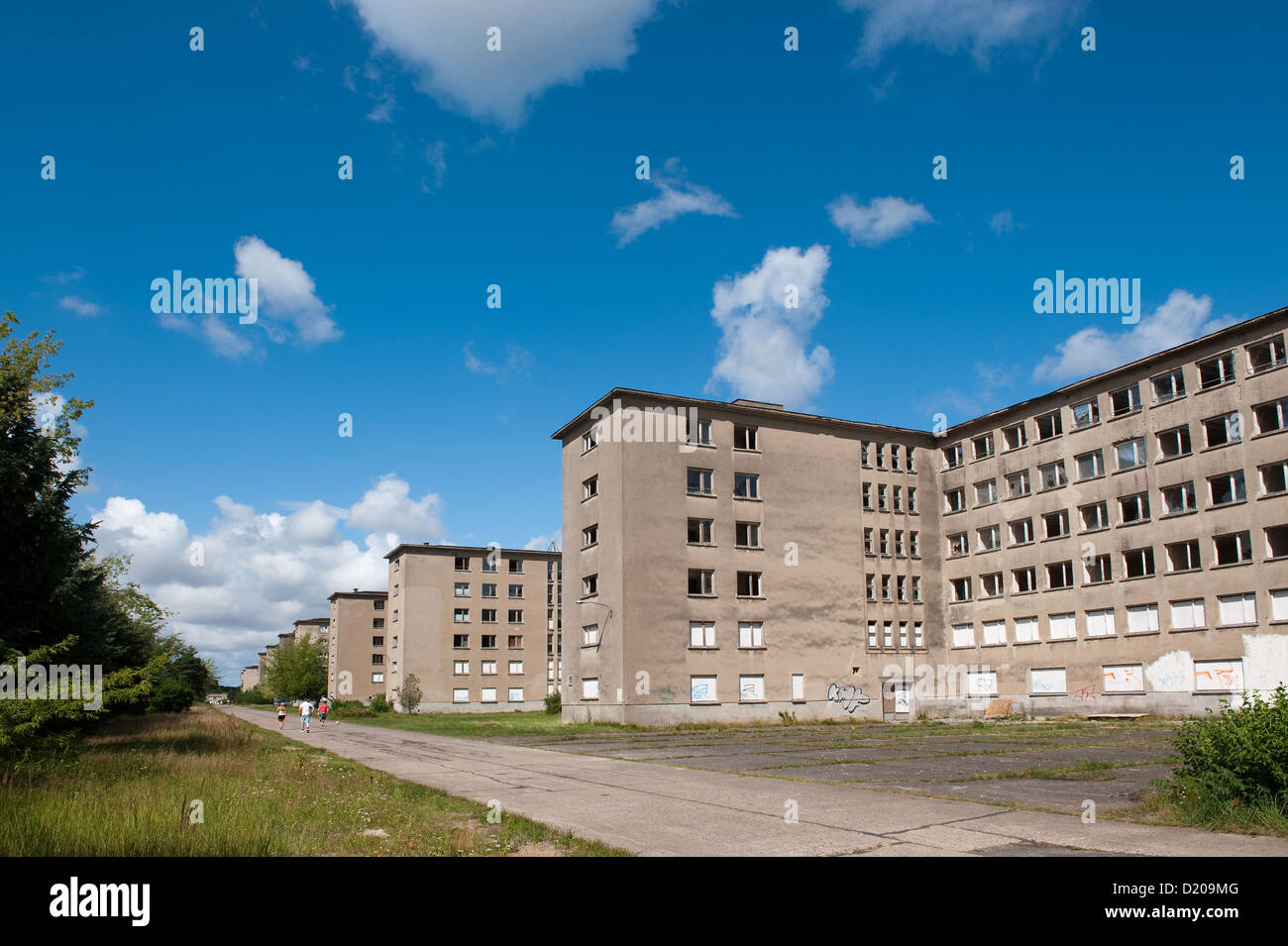 Prora, Rügen, Deutschland, der ehemaligen KdF Anlage Prora Stockfoto