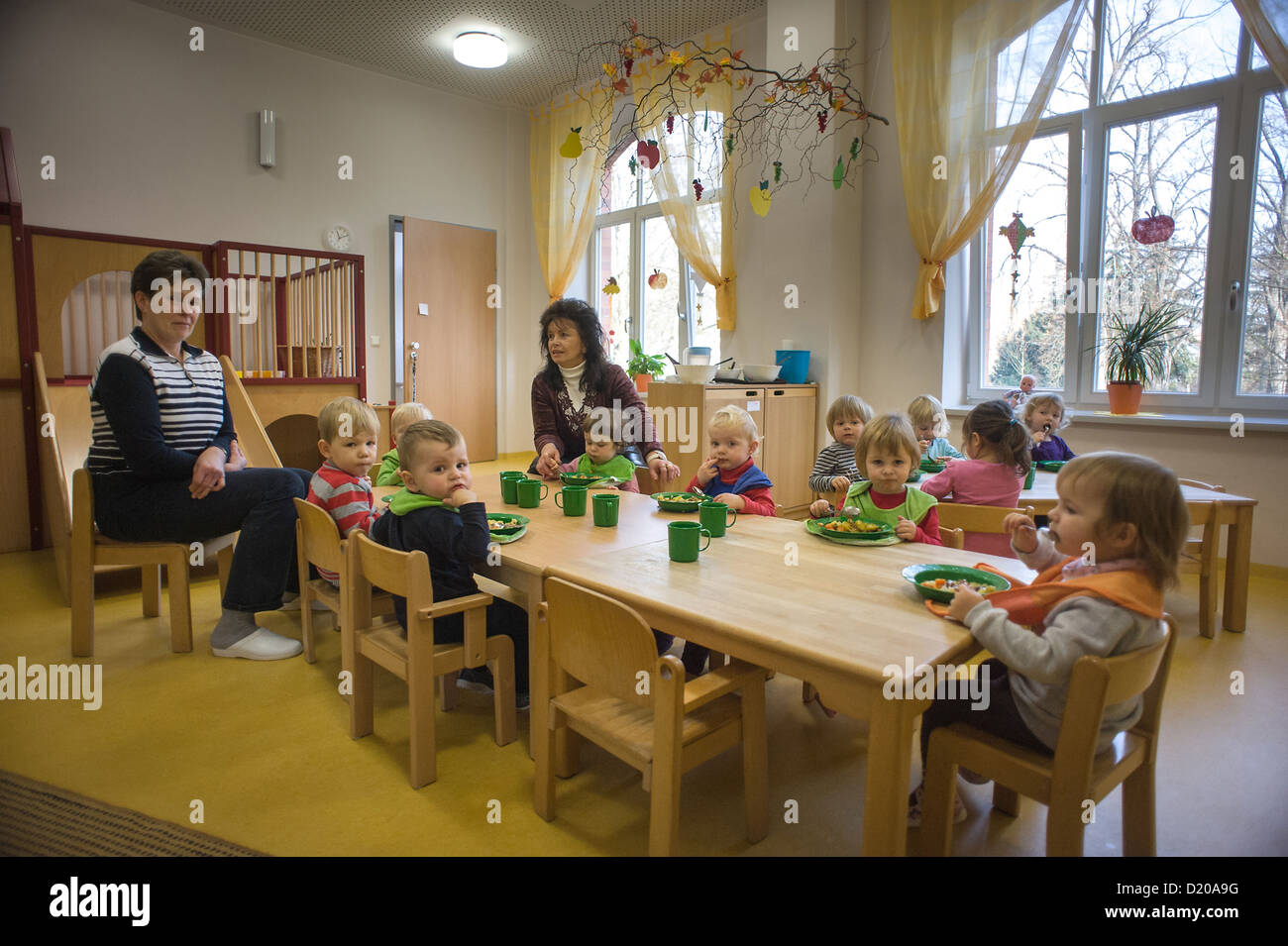Luckau, Deutschland, Kindertagesstaette Haus Gottes Segen Stockfoto