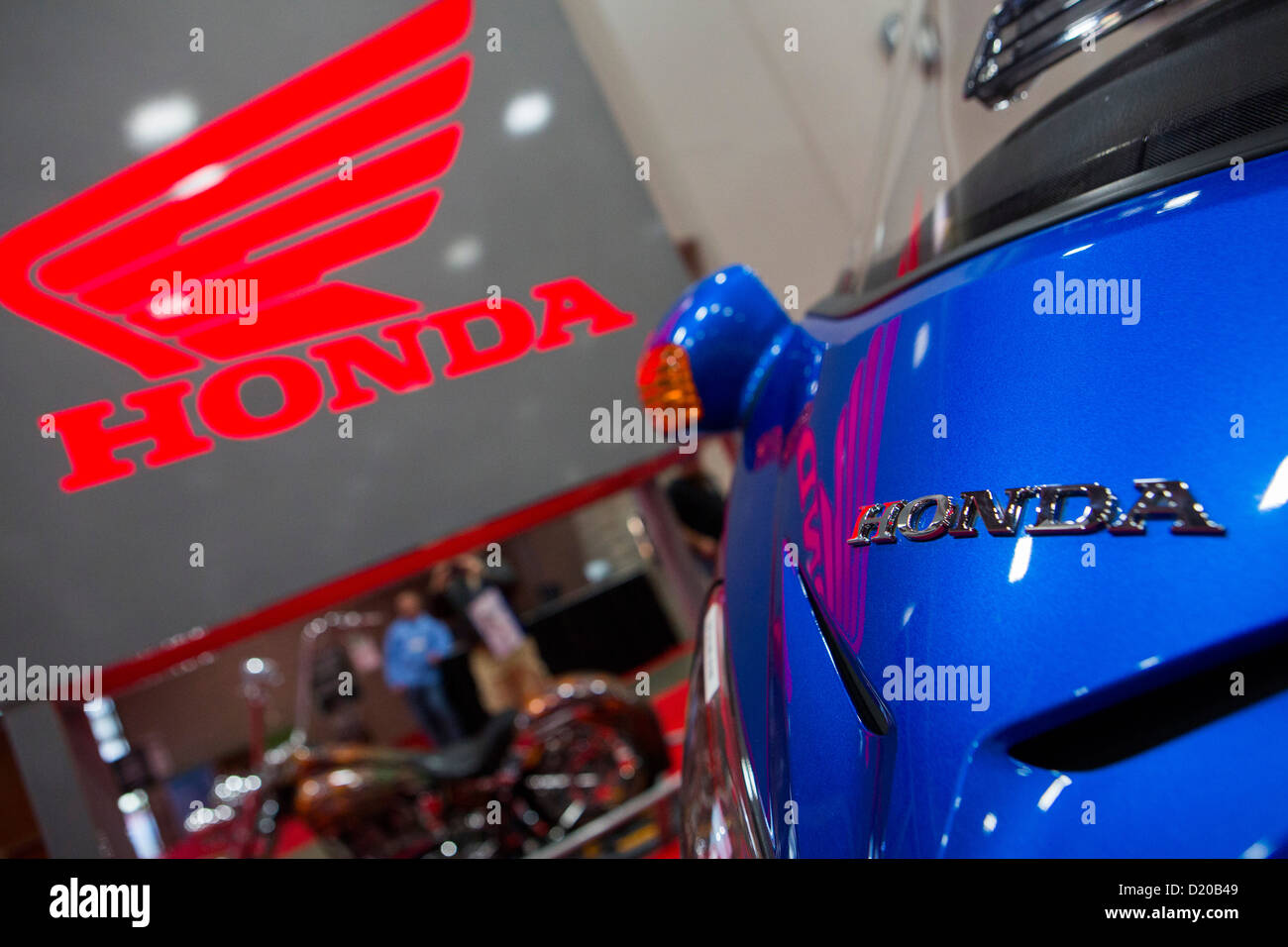 Honda Motorräder auf dem Display an der Washington Motorcycle Show. Stockfoto