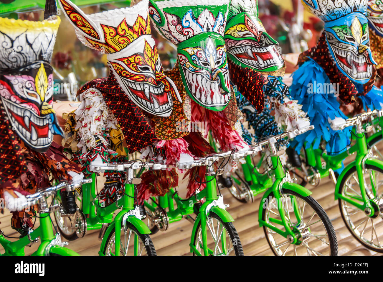 Thai maskiert Festival. Es heißt Phi-Ta-Khon in Nordost-Thailand Stockfoto