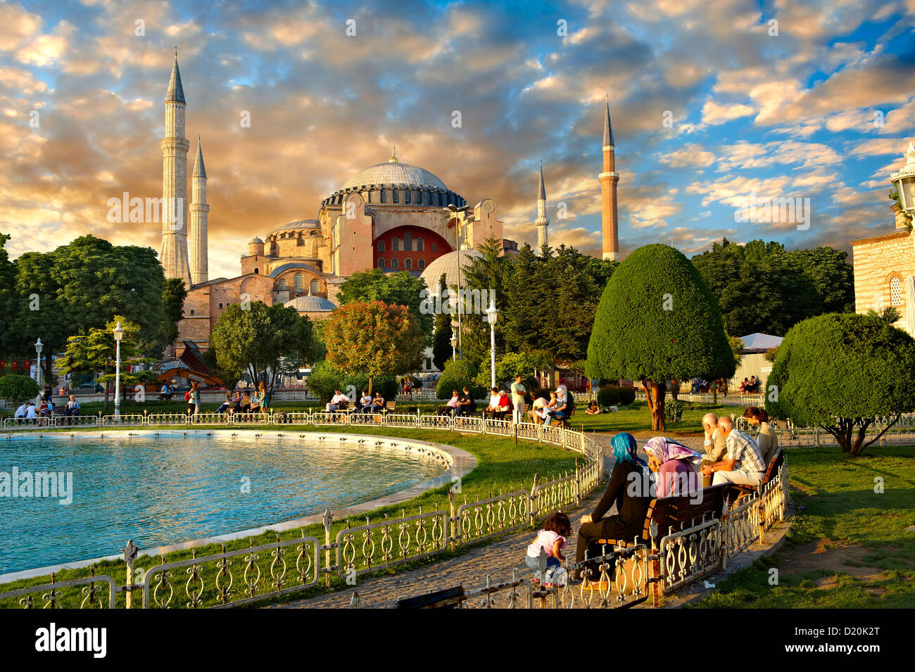 Das äußere des 6. Jahrhundert byzantinischen (oströmischen) Hagia Sophia (Ayasofya) Istanbul Stockfoto