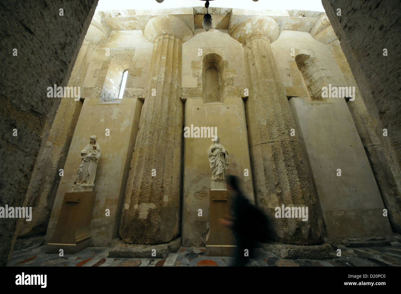 Innenarchitektur der Siracusa Kathedrale Duomo di Siracusa Siracusa, Ortygia, Ostküste, Sizilien, Italien Stockfoto