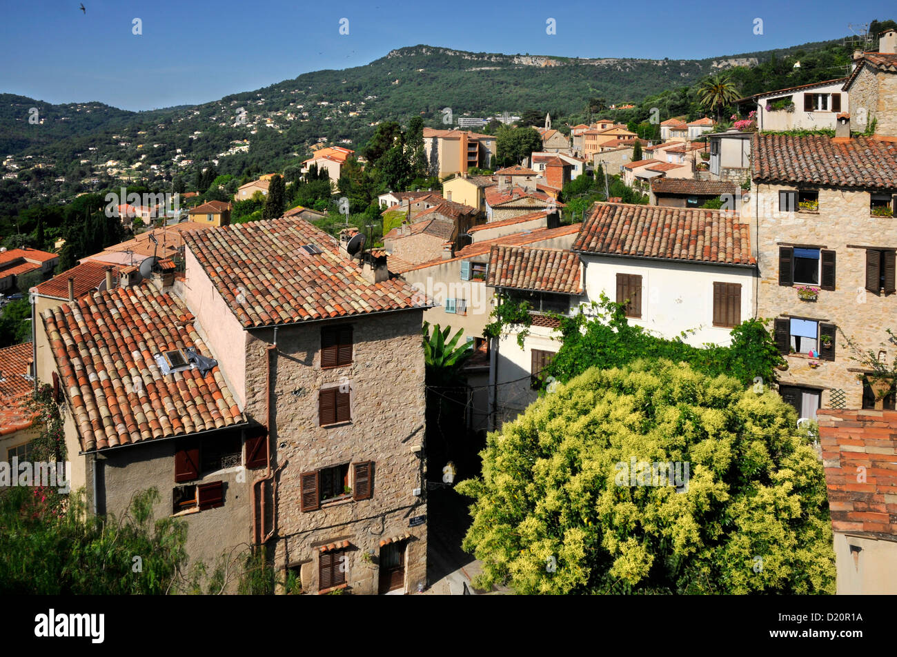 Dorf von Le Bar Sur Loup im Südosten Frankreichs, Region Provence, Departement Alpes-Maritimes Stockfoto