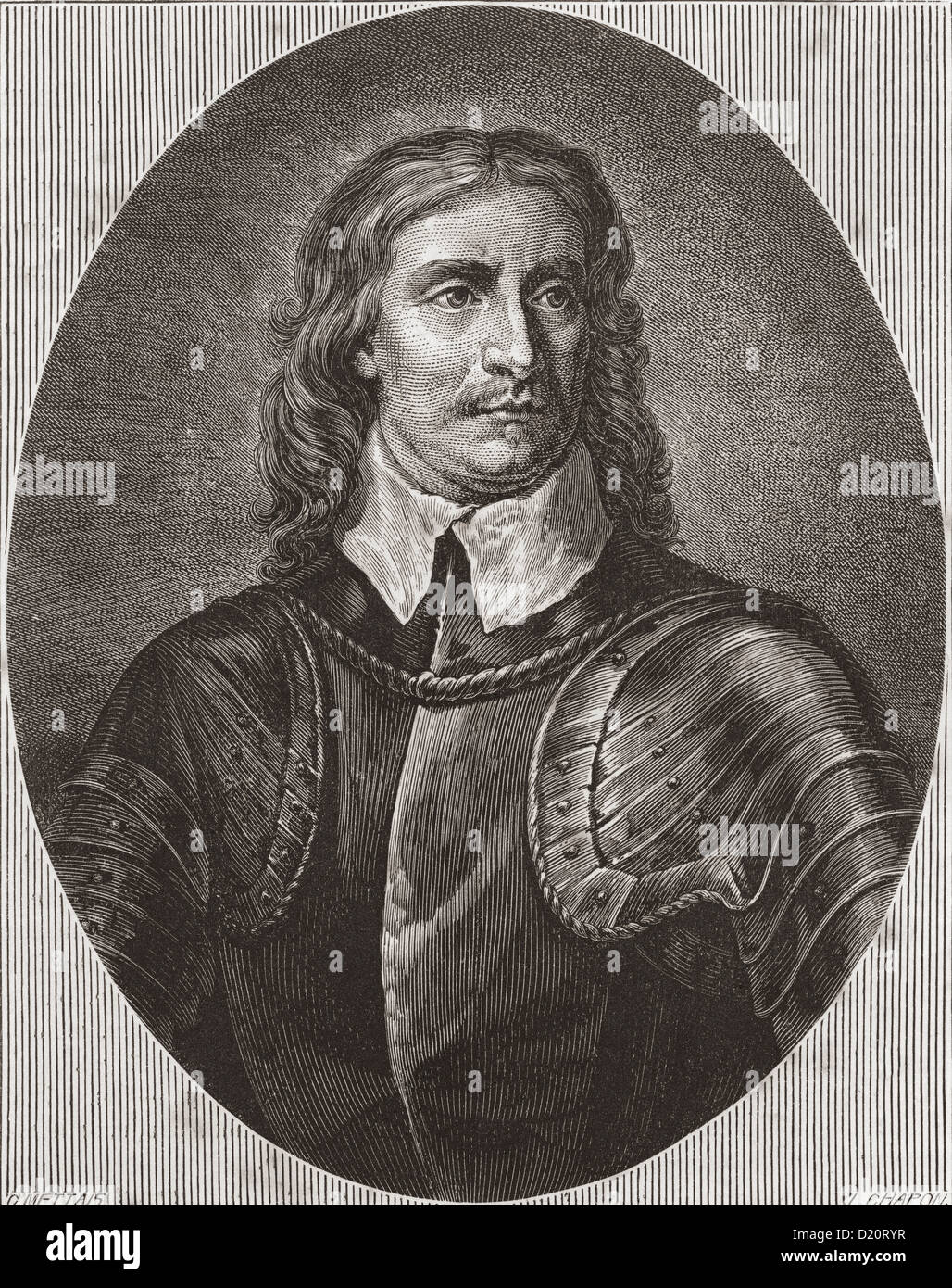 Oliver Cromwell, 1599 –1658. Englische militärischer und politischer Führer und späteren Lord Protector des Commonwealth of England Stockfoto