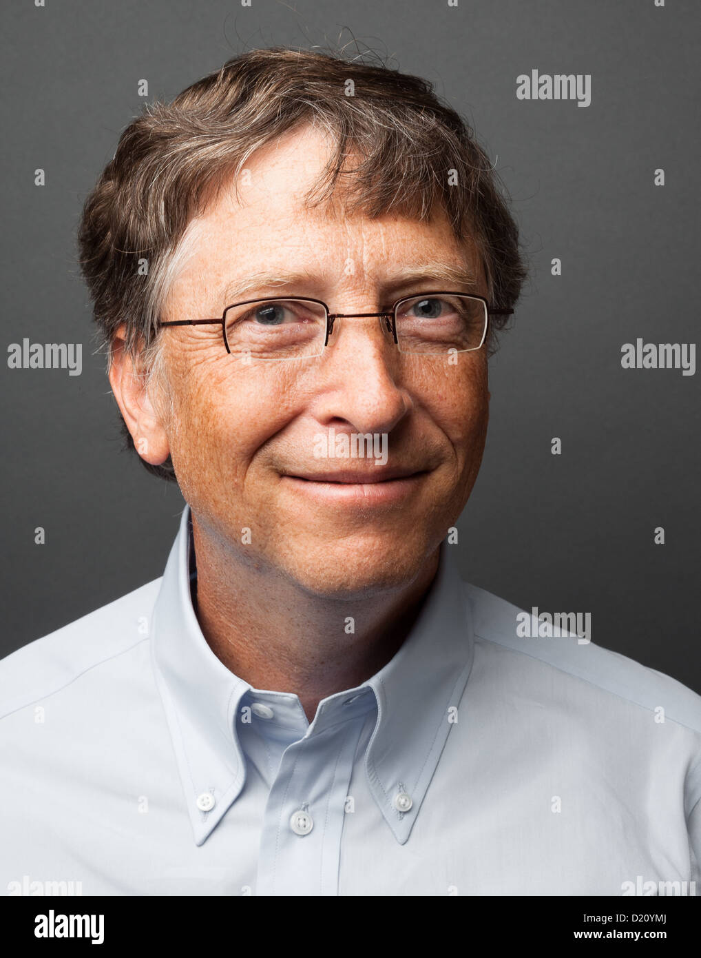 Bill Gates Headshot Studioportrait, 2010 Stockfoto