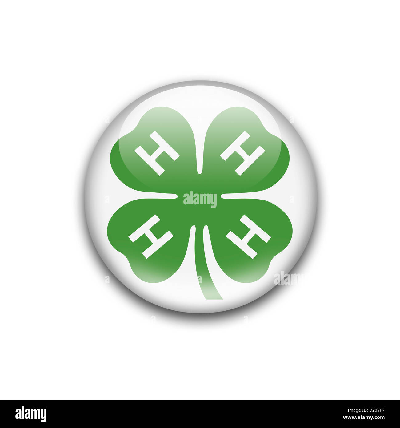 4 H Club Logo Symbol Symbol Flagge Stockfoto