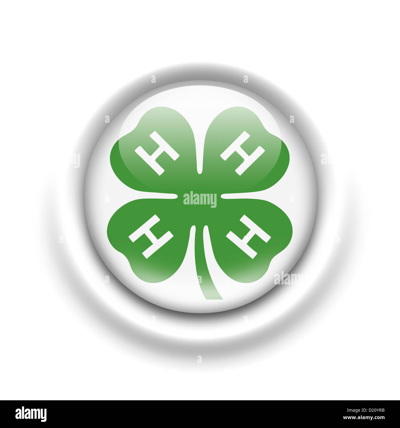 4 H Club Logo Symbol Symbol Flagge Stockfoto