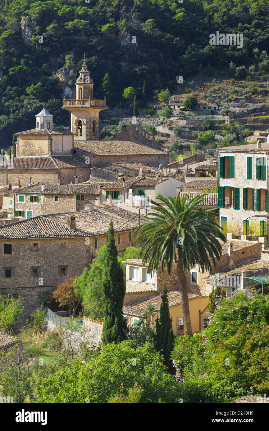 Blick auf Valldemossa, Mallorca, Spanien Stockfoto