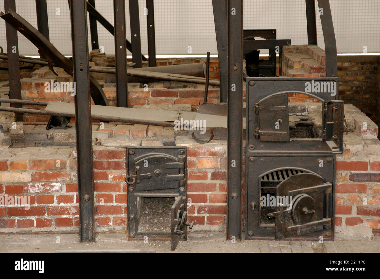 Konzentrationslager Sachsenhausen. 1936-1945. Krematorium. Detail. Oranienburg. Deutschland. Stockfoto