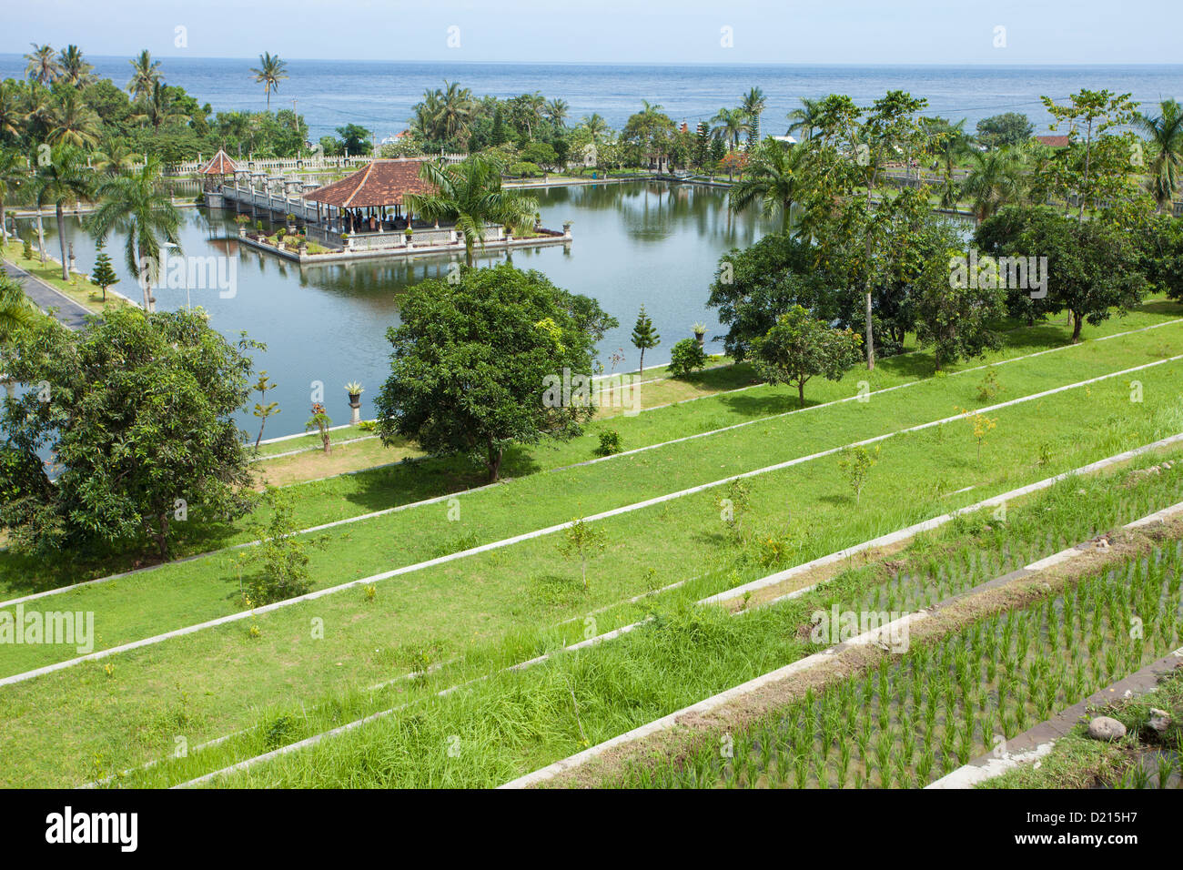 Architektonischen Wunder am Karangasem Wassertempel in Bali, Indonesien Stockfoto