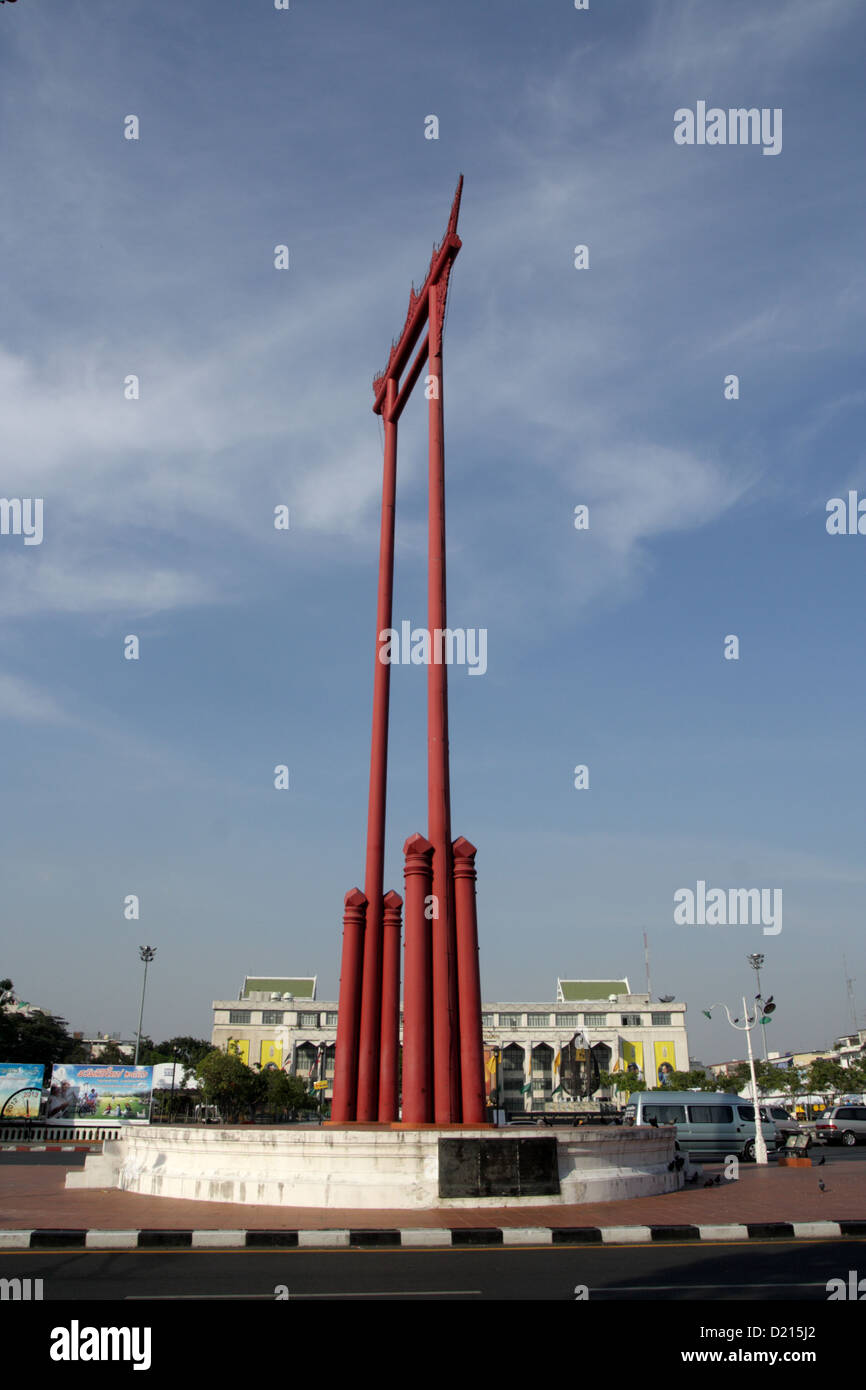 Die Riesenschaukel in Bangkok, Thailand Stockfoto