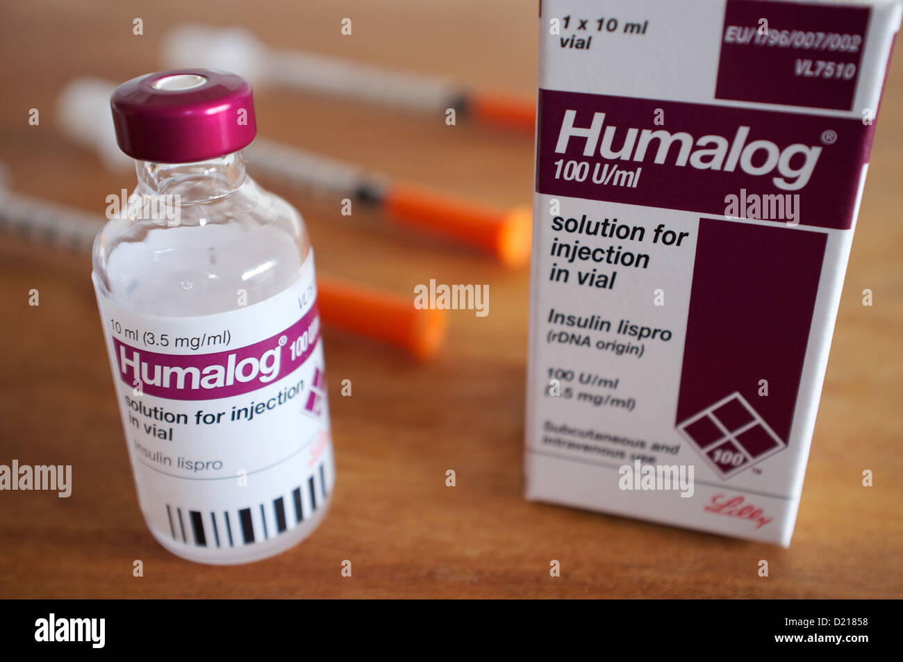 Humalog Insulin Stockfotos und -bilder Kaufen - Alamy