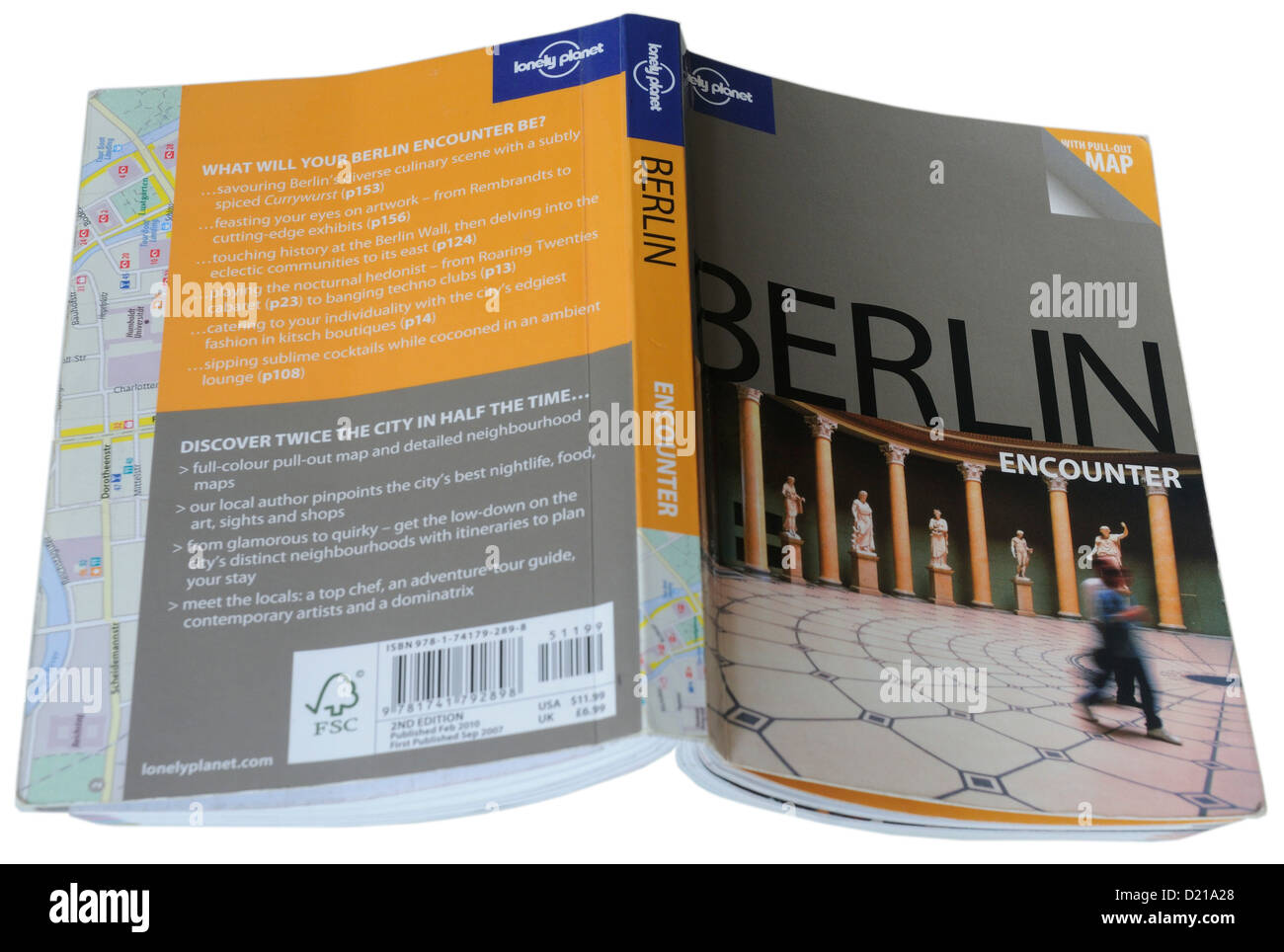 Der Lonely Planet City Guide Berlin Stockfoto