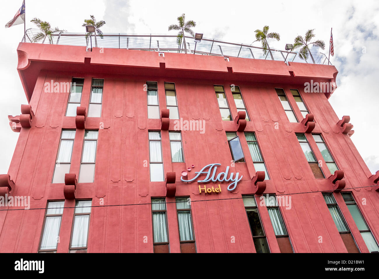 Aldy Hotel in Melaka, Malaysia Stockfoto