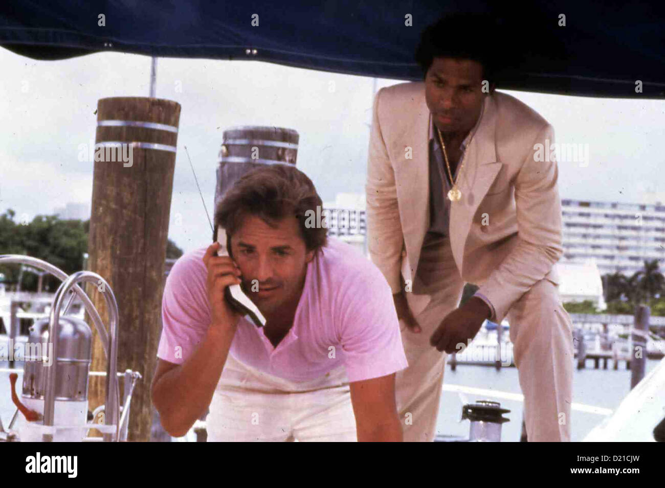 Miami Vice - Don Johnson, Philip *** lokalen Caption *** 1984-- Stockfoto