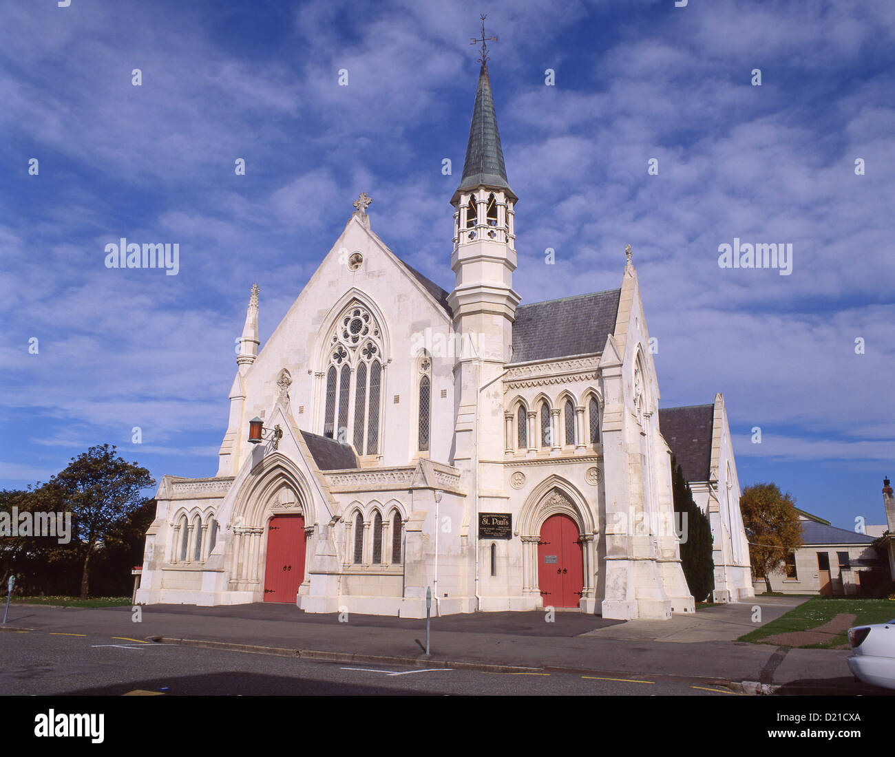 Presbyterianische Kirche St. Paul, Coquet Street, Oamaru, Region Otago, Neuseeland Stockfoto