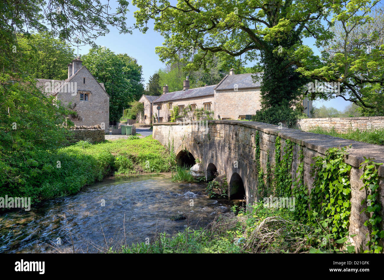 Oberen anschwellen, ein Cotswold-Dorf in der Nähe von Stow auf der würde Stockfoto