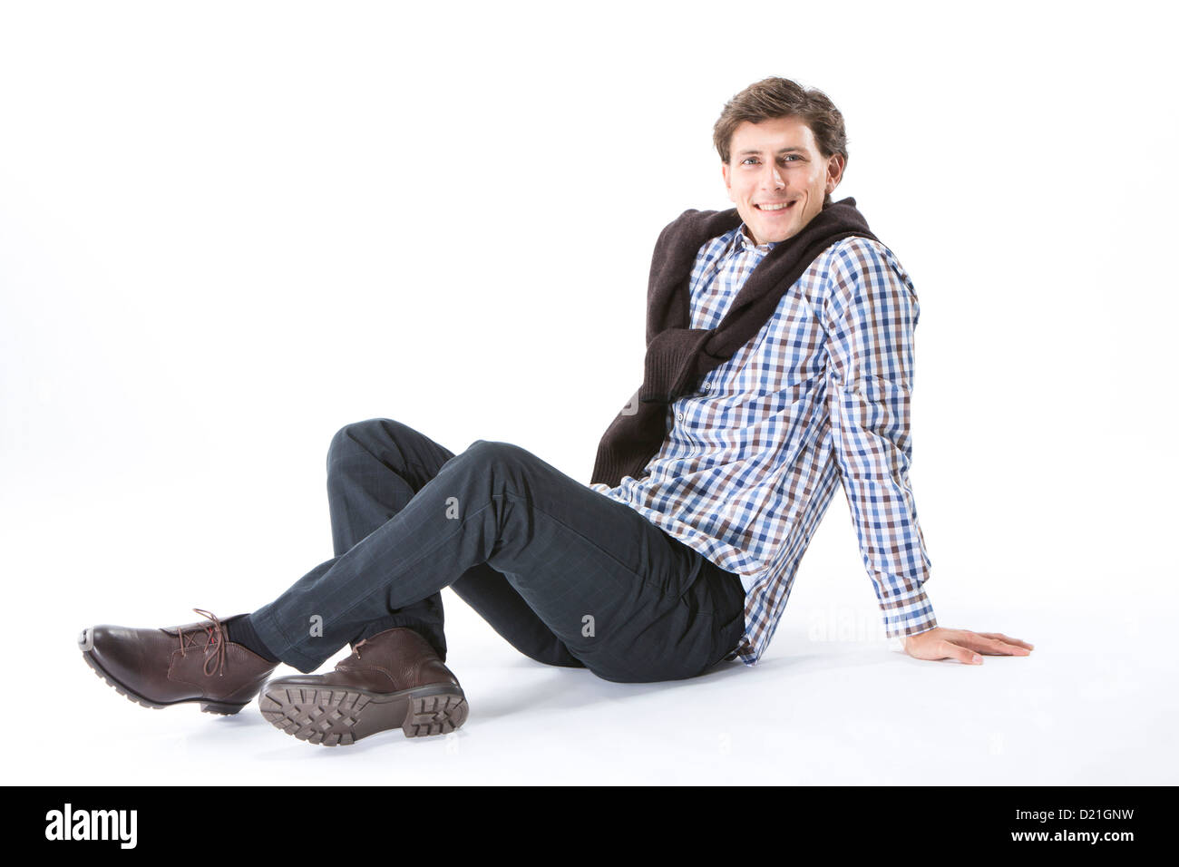 Junger Mann, Lächeln, Porträt Stockfoto