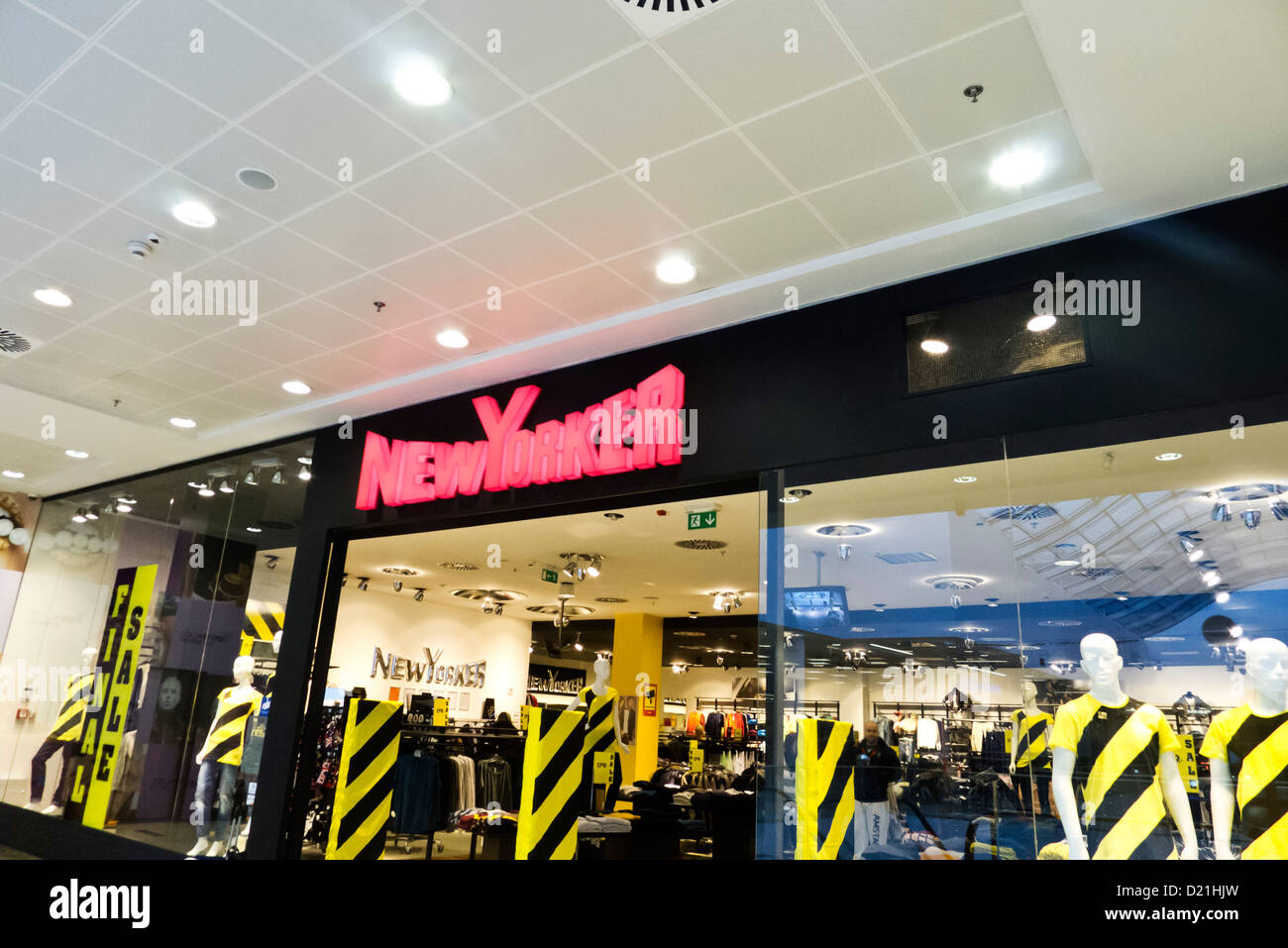 Eingang eines NewYorker store Stockfoto