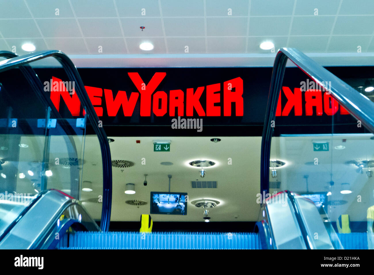 Eingang eines NewYorker store Stockfoto