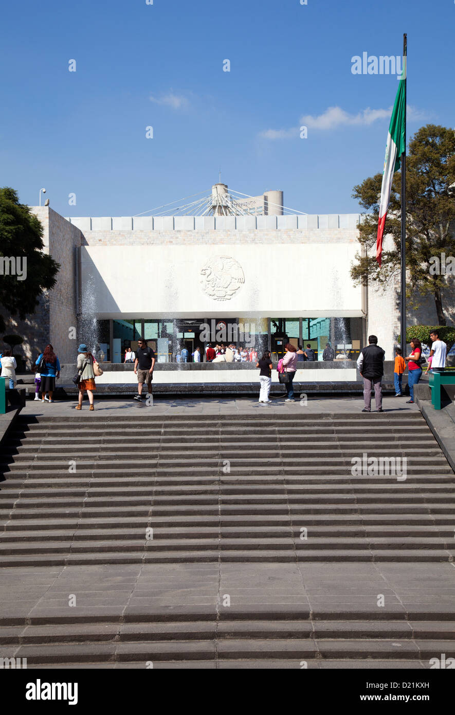 Museo Nacional De Antrolopogia in Mexiko-Stadt DF Stockfoto