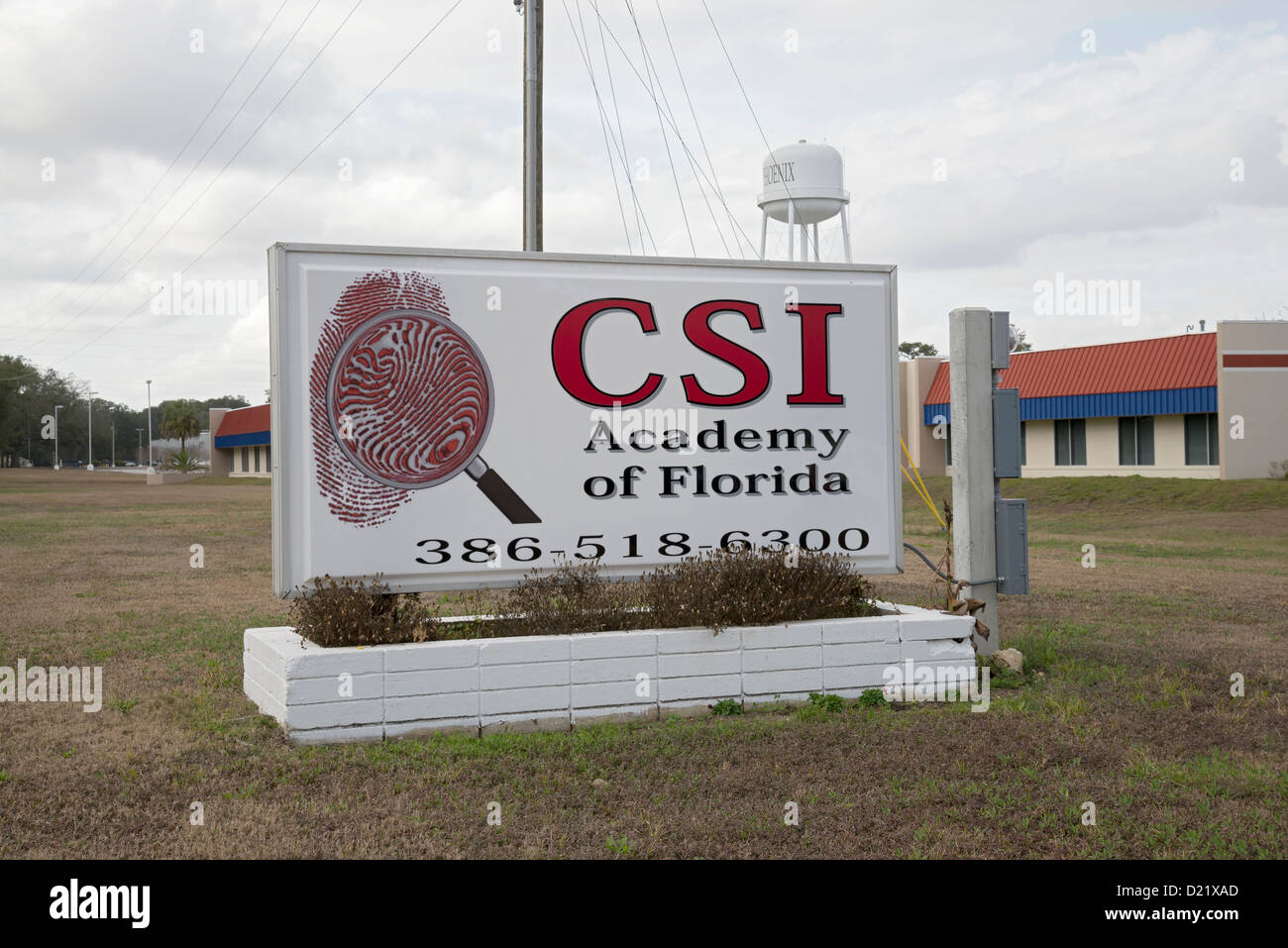 CSI Academy of Florida in Alachua, in der Nähe von Gainesville. Stockfoto
