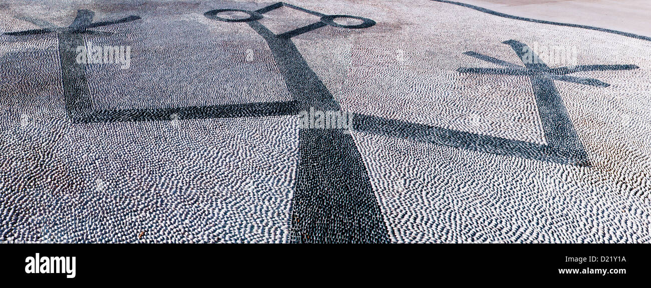 Seltsame Tier Mosaik Stockfoto